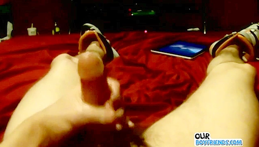Lucas Works Up a Thirst for Thick Cock - Solo Fun Ignites His Desperation