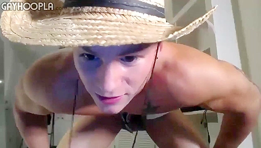 Hatless Hunk Sheds Layers, Rides Cock to Blissful Orgasm - Intense Nude Self-Love