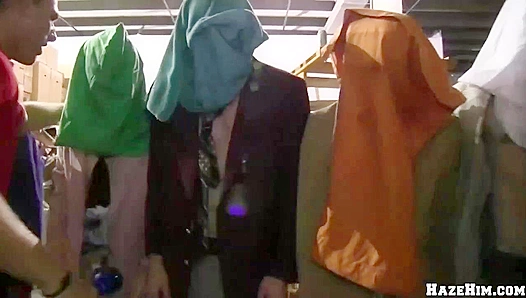 Bound, Broken Breathless: Submissive Boy Served Every Way in Sweaty Warehouse Orgy - Haze