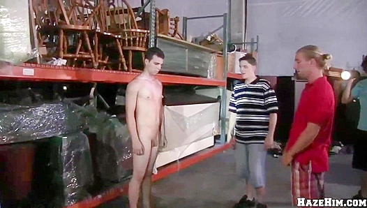 Bound, Broken Breathless: Submissive Boy Served Every Way in Sweaty Warehouse Orgy - Haze
