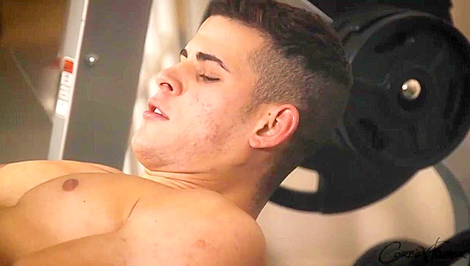 Musky Gym Rats Wrestle Thrust: CorbinFishers Raw Workout Sex