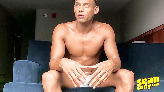 Juicy Brown Stallion: Exotic Dancer JJs Scorching Solo Spreads Thick Cum – Sean Cody