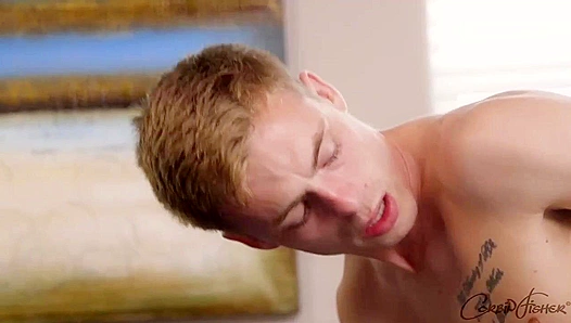 Brunette Doms Thorough Claiming of Blond Bottoms Hard Cock at CorbinFisher