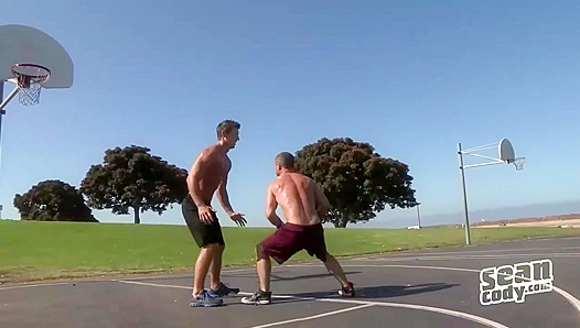 Roughhousing Rivals Face Off in Sizzling Bareback Gay Brawl - SeanCody Exclusive