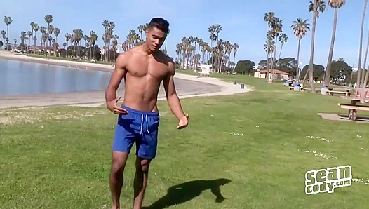 Latino Stallion Mario Takes Seans Thick Cock Deep Drowns in Spurting Cum