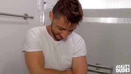 Paul Wagner Roughly Claims Jacks Virgin Hole In Steamy Public Bathroom – 18+
