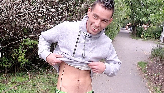 Hairy Czech Bottom Gets Railed Hard in Sweaty Outdoor Threesome