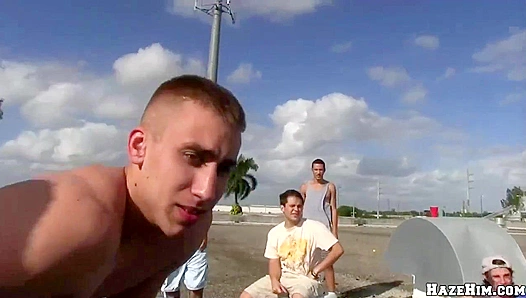 Steamy Fraternity Rite of Passage: Innocent Amateur Initiated into Forbidden Gay