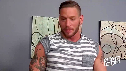Brennans Powerful Orgasm Unleashes a Flood of Hot Cum in Intense Solo Thrusts at SeanCody
