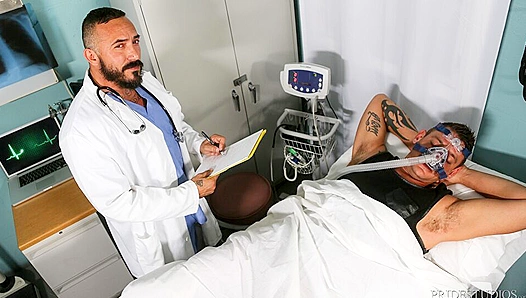 Hospital Rampage: Alessios Massive Cock Brings Blistering Heat to the Bedsheets –
