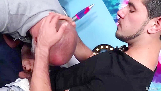 Steamy Afternoon Delight: Rugged Bear Teases Naive Boy Aiden Alone in House