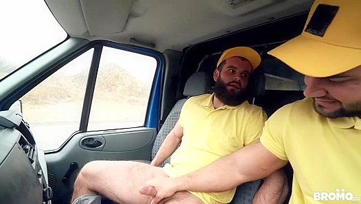Truck Stop Temptations: Hung Delivery Dudes Craving Raw Meat in Back of the Van – 18+