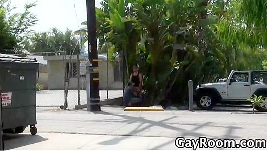 Steamy Street Blowout: Tristan Mathews Sucks Hard in POV GayRoom Hookup